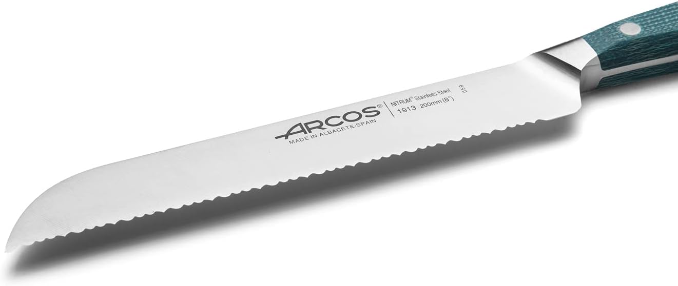 Arcos Forged Boning Knife in Nitrum Stainless Steel, Professional 6 Inch Butcher Knife for Removing Meat from Bones, Ergonomic Blue Handle, Brooklyn Series