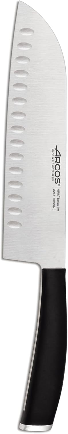 Arcos Paring knife 4 inches Nitrum Stainless Steel.Paring Knife for Peeling Fruits and Vegetables. Ergonomic Polypropylene Black Handle. Series Tango