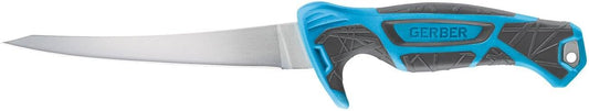 Gerber Gear Controller Folding Fillet - Saltwater Fishing Knife - Corrosion-Resistant Fishing Accessory - Premium Gear - 6", Cyan