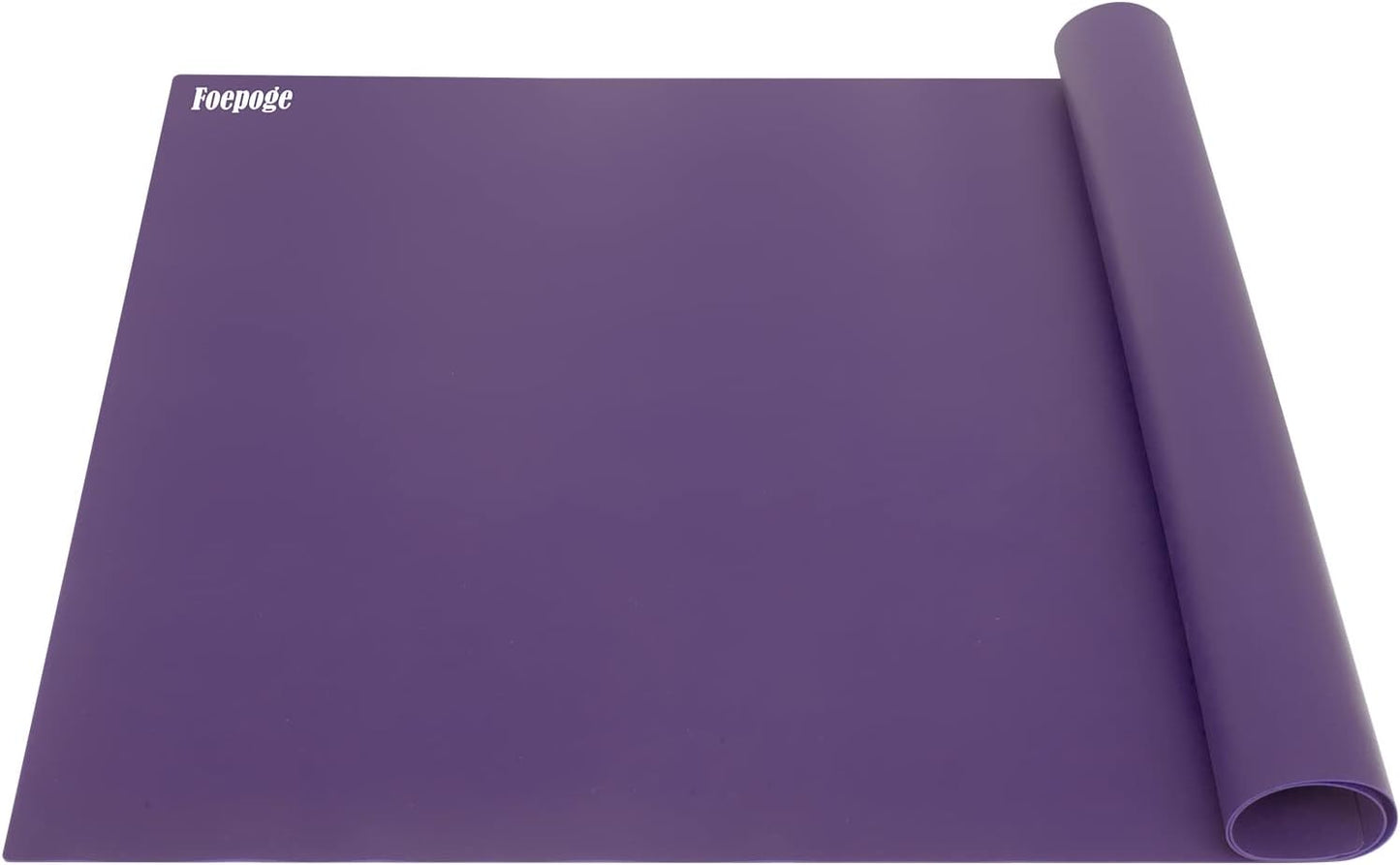 36.2" x 24" Extra Large Silicone Mat for Epoxy Resin, Nonstick Silicon Mats for Crafts Jewelry Casting, Non-Slip Kitchen Table Placemats for Countertop Protector Heat Resistant by Foepoge, Black
