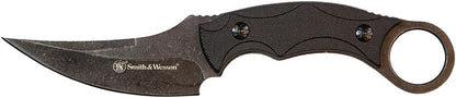 Smith & Wesson SW995 8.5in High Carbon S.S. Full Tang Karambit Knife with a 3.75in Clip Point Blade and Nylon Handle for Outdoor, Tactical, Survival and EDC