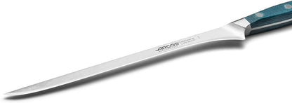 Arcos Forged Boning Knife in Nitrum Stainless Steel, Professional 6 Inch Butcher Knife for Removing Meat from Bones, Ergonomic Blue Handle, Brooklyn Series