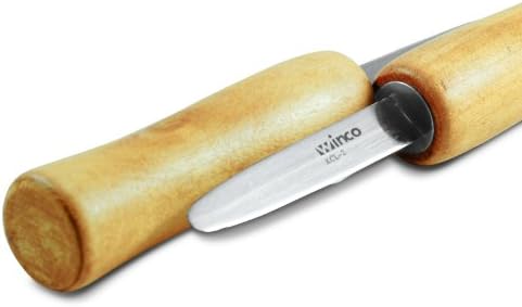 6 3/4-Inch Oyster Knife, Oyster Shucker, Oyster Opener, Clam Knife, Shellfish Knife, Shellfish Opener, Seafood Tool, Stainless Steel, Wooden Handle, Set of 2