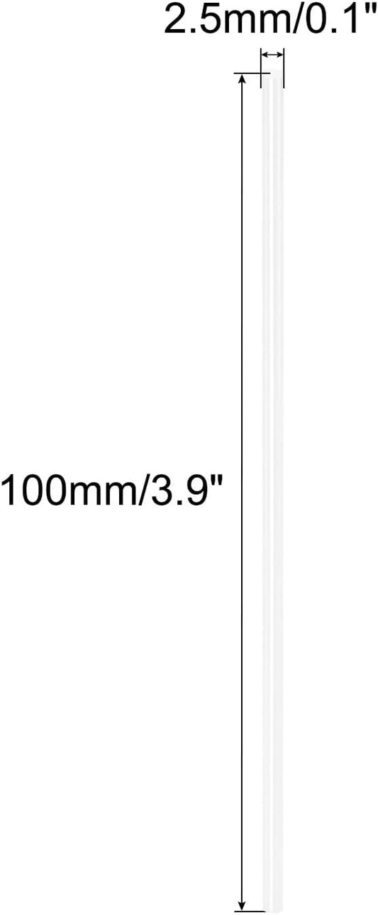 MECCANIXITY Zirconia Ceramic Rod Solid Cylinder Whetstone 2.5mmx100mm Sharpening for Knives Scissors