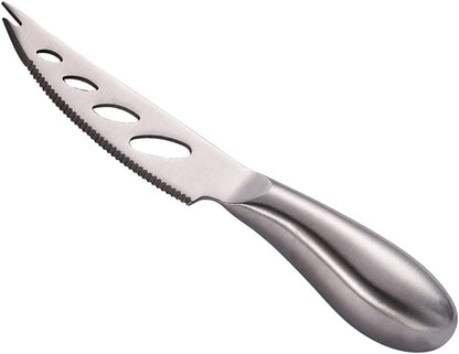 Black Cheese Knives Set 6 Piece Slicer Cutter Fork Spreader Tool Collection Stainless Steel