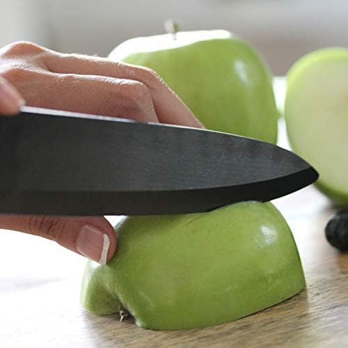 Miracle Blade IV World Class Professional Series Black 7-piece Ceramic Kitchen Knife Set - Sharpest Knives - Maintain Precision Cut: Never Dulls & Won't Rust or Stain