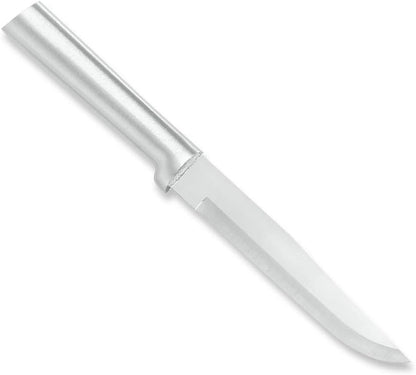 Rada Cutlery Stubby Butcher Knife (W206), 5.38" Stainless Steel Blade, Black Handle, Pack of 2