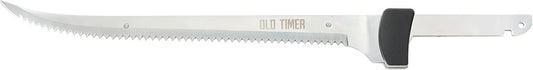 Old Timer Electric Fillet Knife with Rechargeable Battery, 8" Blade, High Carbon Stainless Steel, For Fishing, Filleting, and Outdoors