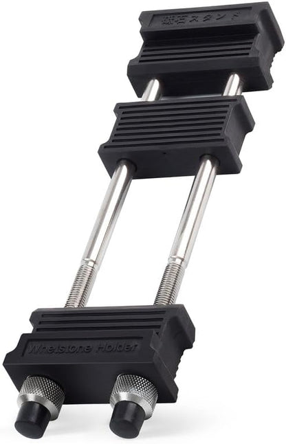 S SATC Sharpening Stone Holder,Adjustable 5-1/2 Inch to 9 Inch,Rubber Stainless Steel No-Slip Sharpening Stone Base for Diamond Stones
