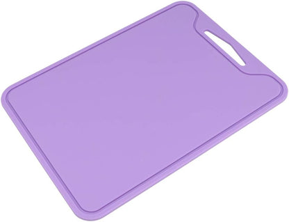 Silicone Cutting Board Set of 3 Flexible Chopping Mats with Juice Groove Non Slip Handle BPA Free Dishwasher Safe Food Grade Heat Resistant Kitchen Mat