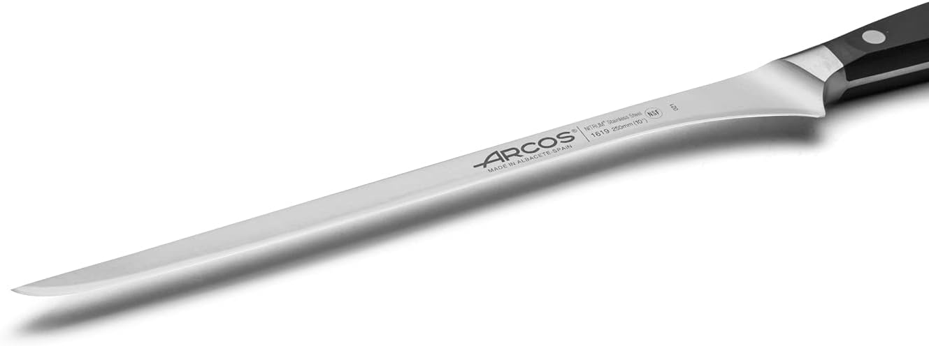 Arcos Forged Paring Knife 4 Inch Stainless Steel. Sharp Kitchen Knife for Peeling Fruits and Vegetables. Ergonomic Polyoxymethylene Handle and 100mm Blade. Series Manhattan. Color Black