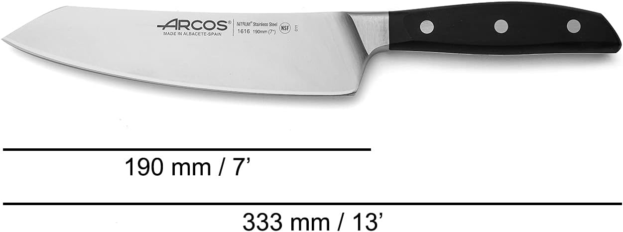 Arcos Forged Paring Knife 4 Inch Stainless Steel. Sharp Kitchen Knife for Peeling Fruits and Vegetables. Ergonomic Polyoxymethylene Handle and 100mm Blade. Series Manhattan. Color Black