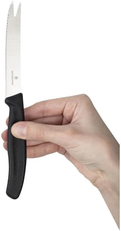 Victorinox Swiss Classic Cheese and Sausage Paring Knife, 4.3 inches, Black (6.7863)