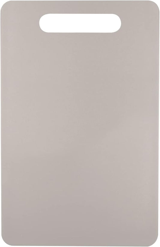 Fotouzy Plastic Utility Cutting Board with Handles, Food Safe PP Material, BPA Free, Dishwasher Safe, Thick Chopping Board, Large Size, Easy Grip Handle, for Kitchen (Yellow),14.2 x 9"