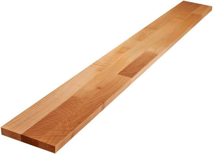 CONSDAN Butcher Block Counter Top, USA Grown Oak Solid Hardwood Countertop, Wood Slabs for Kitchen, Reversible, Both Side Polished, Prefinished with Food-safe Oil, 1.5" Thickness, 18" L x 25" W