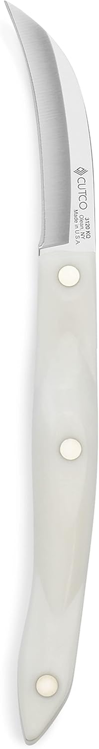 Cutco Model 3120 Bird’s Beak Paring Knife with White (Pearl) Handle