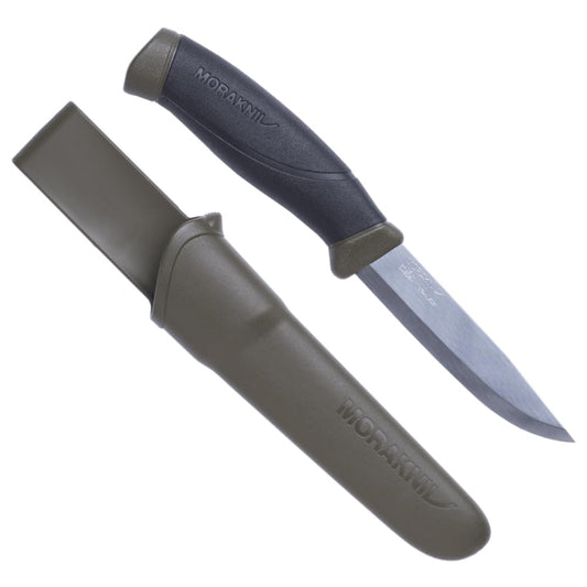 Morakniv Companion Fixed Blade Outdoor Knife with Stainless Steel Blade, 4.1-Inch, Orange (M-11824)