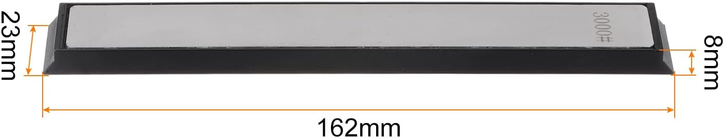 uxcell Diamond Sharpening Stones 3000 Grit Whetstone Knife Sharpener Stone with Non-Slip Base