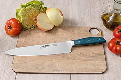 Arcos Forged Boning Knife in Nitrum Stainless Steel, Professional 6 Inch Butcher Knife for Removing Meat from Bones, Ergonomic Blue Handle, Brooklyn Series