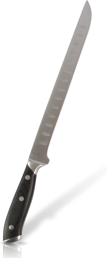 Premium Manual Beef Jerky Meat Slicer Cutting Board with Professional 10 inch Carving and Slicing Knife