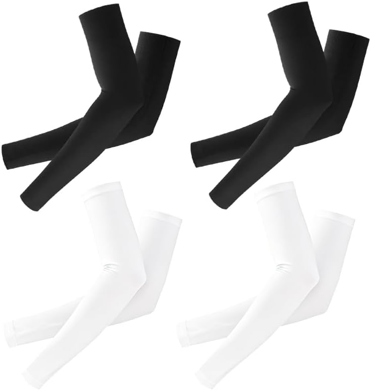 Arm Sleeves, Cooling UV Sun Protection Compression Sleeves for Men and Women, Basketball Cycling Arm Sleeves