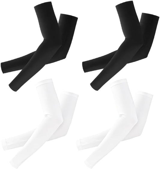 Arm Sleeves, Cooling UV Sun Protection Compression Sleeves for Men and Women, Basketball Cycling Arm Sleeves