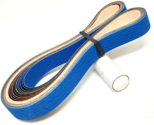 1X42 Inch Leather Honing Belt Super Strop Fits 1"X42" Belt Sanders (1X42 Leather Belt + 4 Pack Assortment)