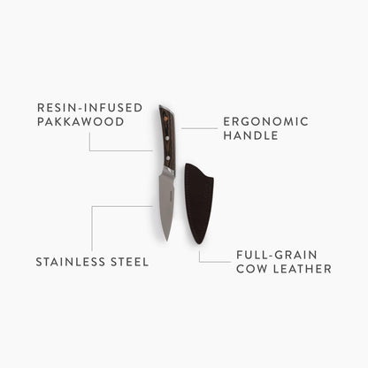 Barebones No. 7 Nakiri Knife - 7-Inch German-Grade Blade - Chopping Perfect for Vegetables - Versatile Chef Knife - Everyday Kitchen Essentials