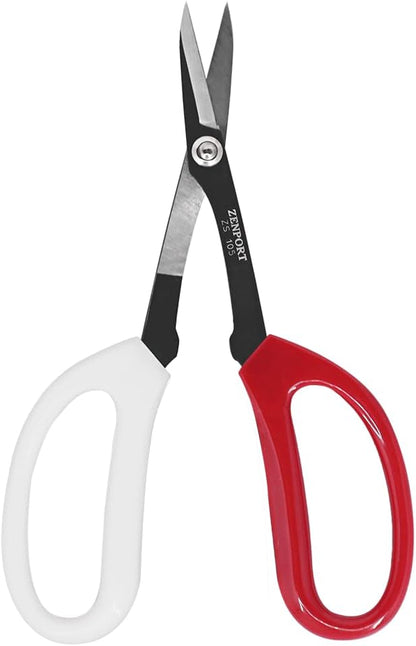 Zenport ZS105 Deluxe Scissors, 6.5-Inch Long, Horticulture & Craft Scissors with Durable Carbon Steel Blades, Precision Cutting of Plants, Garden, Fruit, and Craft Materials