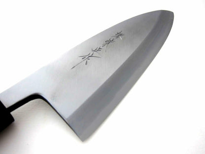 Houcho.com Sakai Ajimasa, Genuine Sakai-Manufactured, 7.6" (180mm) Kasumi White Steel Deba Knife