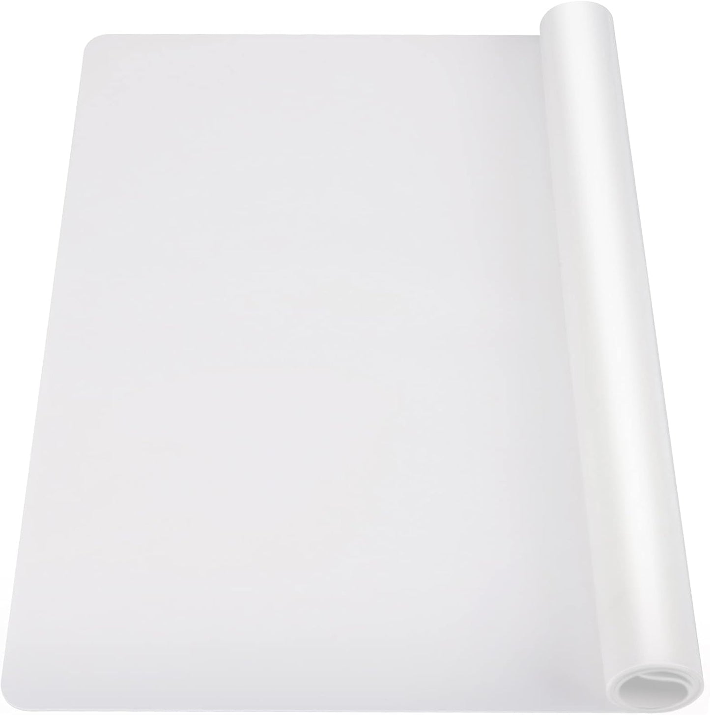 Ewen 35.6x23.5 Inch Extra Large Silicone Mats for Kitchen Counter, 2MM Thick Heat Resistant Coffee Mat Bar Mat, Glass Top Stove Cover Countertop Protector for Air Fryer, Baking, Crafts, Black