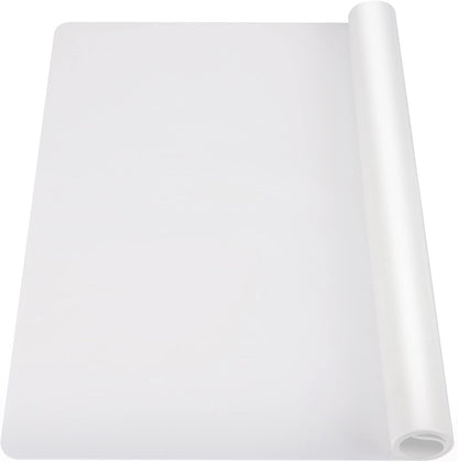 Ewen 35.6x23.5 Inch Extra Large Silicone Mats for Kitchen Counter, 2MM Thick Heat Resistant Coffee Mat Bar Mat, Glass Top Stove Cover Countertop Protector for Air Fryer, Baking, Crafts, Black