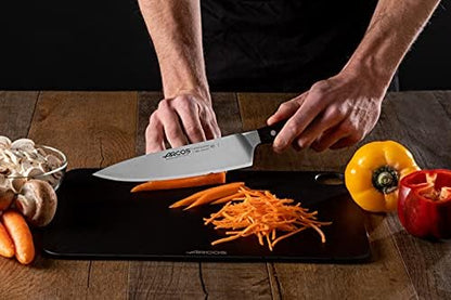 Arcos Forged Paring Knife 4 Inch Stainless Steel. Sharp Kitchen Knife for Peeling Fruits and Vegetables. Ergonomic Polyoxymethylene Handle and 100mm Blade. Series Manhattan. Color Black