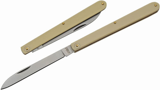 SZCO 4.5" Folding Fruit Knife with 440 Stainless Steel Blade – 8.25" Overall Length, Synthetic Handle, Brass Liner & Pins – Compact Foldable Pocket Knife for Kitchen, Fruit, Vegetables, Outdoor Use & Everyday Carry