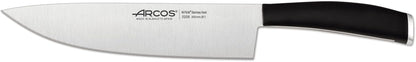 Arcos Paring knife 4 inches Nitrum Stainless Steel.Paring Knife for Peeling Fruits and Vegetables. Ergonomic Polypropylene Black Handle. Series Tango