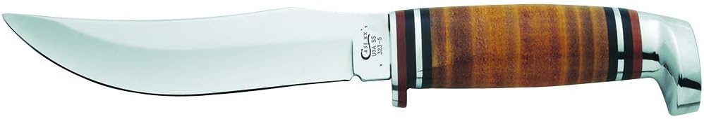 Case WR XX Pocket Knife Fixed Blade Polished Leather Item #379 - (M 3 Finn SS) - Length Closed: 6 1/2 Overall Inches