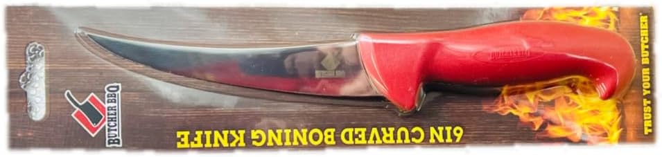 Butcher BBQ 6 inch Curved Semi Stiff Boning Knife