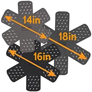 All-Clad Premium Cookware Protectors: Pot and Pan Protectors for Kitchen Organization - Perfect for Cast Iron, Steel, or Glass, (3-Piece), Black/Grey