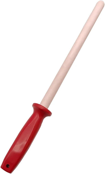 10'' Inch Chef Honing Steel ，Compatibility For Kitchen Knife Ceramic Material Sharpener Rod Sharpening
