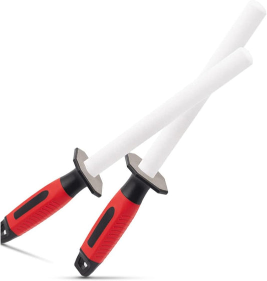 8/10/12 Inch Ceramic Rod Knife Honing Steel, Professional Ceramic Rod Knife ,Sharpening Steel, A variety of high-end sharpening sticks (Bossol-8 inch)