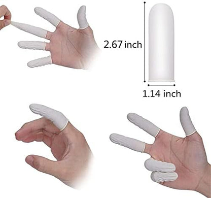 Cuttte (Approx. 330 PCS Latex Finger Cots, Medium Finger Gloves Protectors Disposable, Thumb Covers Protector for Fingertips