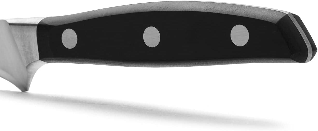 Arcos Forged Paring Knife 4 Inch Stainless Steel. Sharp Kitchen Knife for Peeling Fruits and Vegetables. Ergonomic Polyoxymethylene Handle and 100mm Blade. Series Manhattan. Color Black
