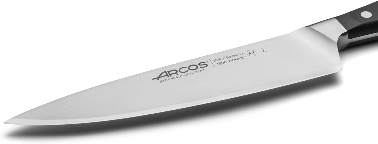 Arcos Forged Paring Knife 4 Inch Stainless Steel. Sharp Kitchen Knife for Peeling Fruits and Vegetables. Ergonomic Polyoxymethylene Handle and 100mm Blade. Series Manhattan. Color Black