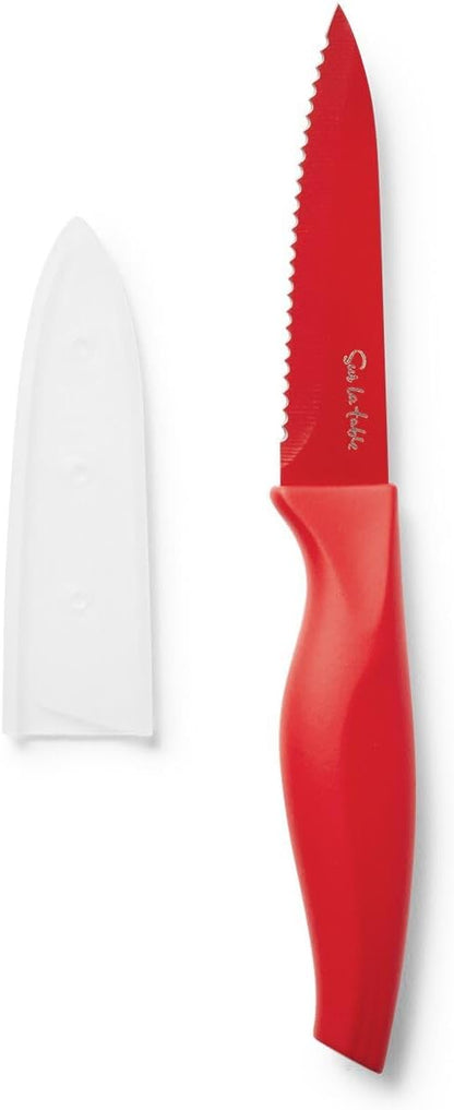 Sur La Table Serrated Paring Knife, Slate