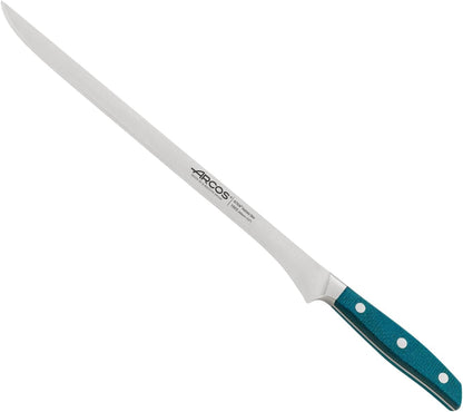 Arcos Forged Boning Knife in Nitrum Stainless Steel, Professional 6 Inch Butcher Knife for Removing Meat from Bones, Ergonomic Blue Handle, Brooklyn Series