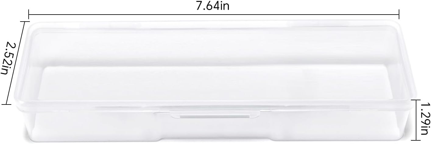 4Pcs Transparent Storage Boxes For Nail Tool Professional Pedicure Manicure Tools Set Plastic Nail Art Tool Box Storage Case Nail Supplies, Pink