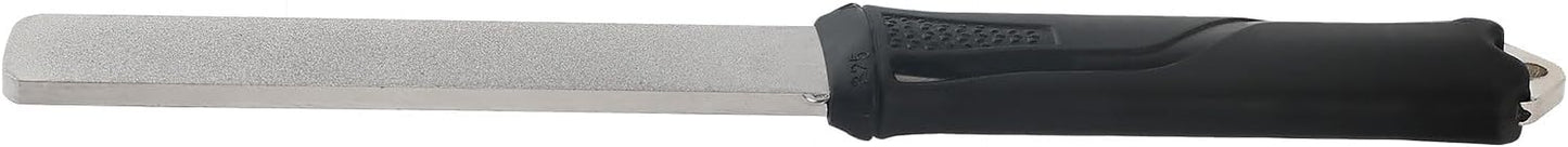 121N Dual-Grit Diamond Sharpening Stone File Garden Tool Knife Sharpener,for Lawn Mower Blade, Axe, Hatchet, Hedge Shears, Chisels, Drills, with Angle Guide - Coarse 325 / Extra Fine 1200 Grit
