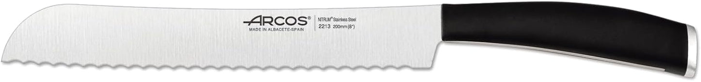 Arcos Paring knife 4 inches Nitrum Stainless Steel.Paring Knife for Peeling Fruits and Vegetables. Ergonomic Polypropylene Black Handle. Series Tango