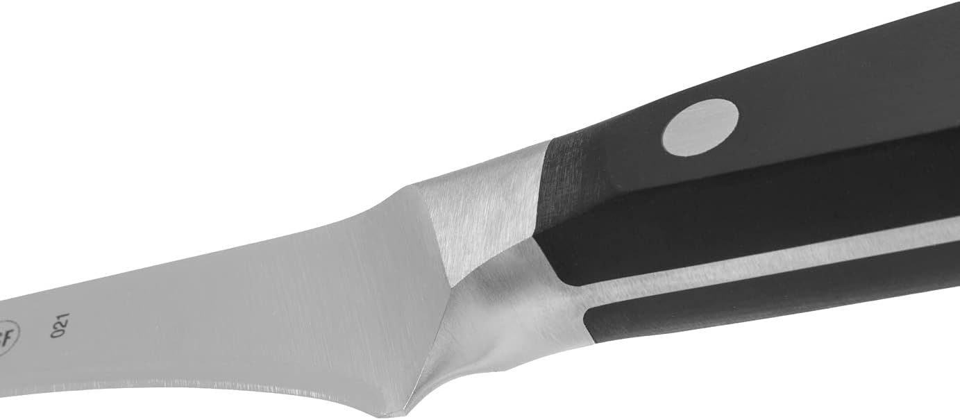 Arcos Forged Paring Knife 4 Inch Stainless Steel. Sharp Kitchen Knife for Peeling Fruits and Vegetables. Ergonomic Polyoxymethylene Handle and 100mm Blade. Series Manhattan. Color Black