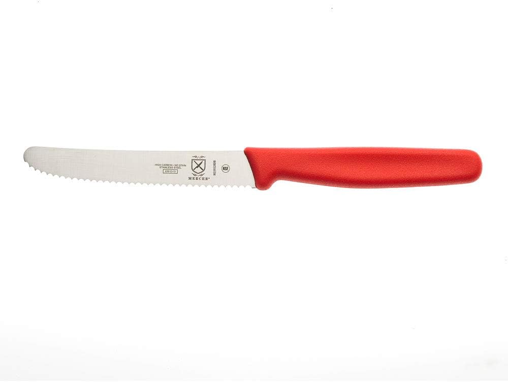 Mercer Culinary Bar Knife,Black, 4” Plain Edge, Pointed Tip
